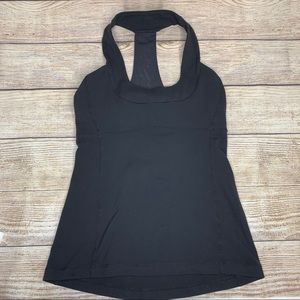 Lululemon black tank size 6